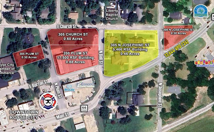 Pictures of Land property located at 305 N Josephine St, Royse City, TX 75189, 200 Plum St, Royse City, TX 75189, 305 Church St, Royse City, TX 75189, 305 Plum St, Royse City, TX 75189, 308 N Josephine St, Royse City, TX 75189 for sales - image #1