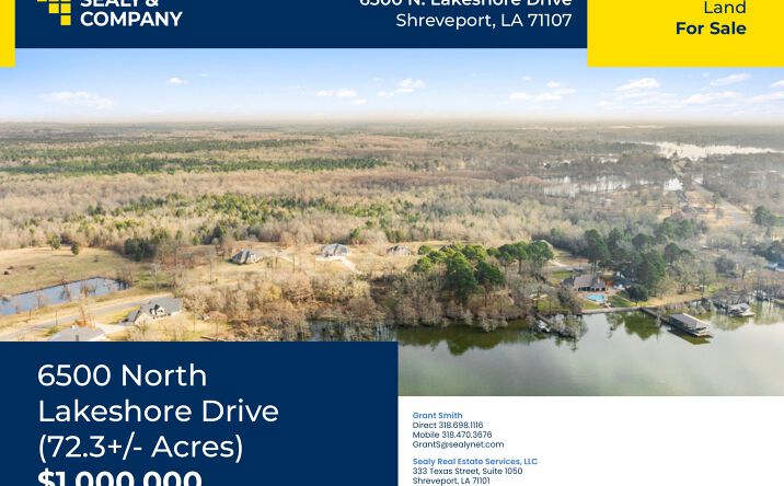 Pictures of Land property located at 6500 N. Lakeshore Drive, Shreveport, LA 71107 for sales - image #1