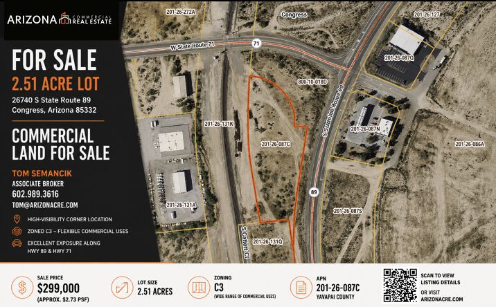 Pictures of Land property located at 26740 S STATE RTE 89, CONGRESS, AZ 85332 for sales - image #1