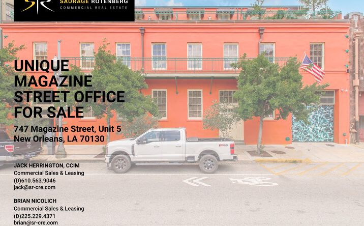 Pictures of Office, Mixed Use property located at 747 Magazine Street, Unit 5, New Orleans, LA 70130 for sales - image #1