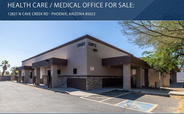 Pictures of Office property located at 12821 N Cave Creek Rd, Phoenix, AZ 85022 for sales - image #1