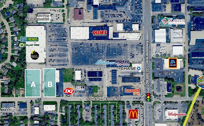 Pictures of Land property located at 2020 - 2050 E 52nd Street, Indianapolis, IN 46205 for sales - image #1
