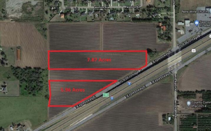 Pictures of Land property located at NWC White Ranch Rd. & Expy. 83 (7.87 Acres), La Feria, TX 78559 for sales - image #1