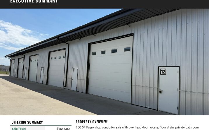 Pictures of Industrial, Self Storage property located at 2629 12th St North, Fargo, ND 58102 for sales - image #1