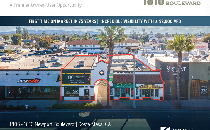 Pictures of Retail property located at 1806 - 1810 Newport Boulevard, Costa Mesa, CA 92627 for sales - image #1