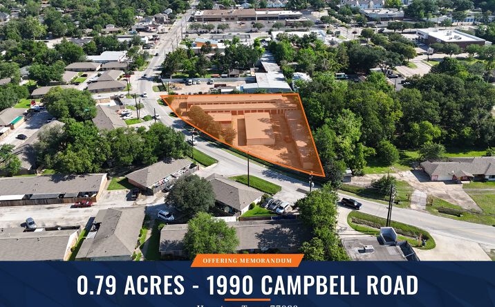Pictures of Multifamily, Land, Self Storage property located at 1990 Campbell Road, Houston, TX 77080 for sales - image #1