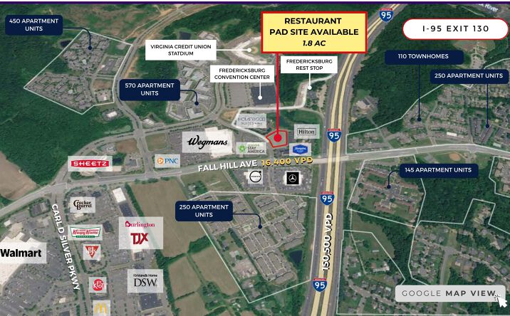 Pictures of Retail, Land property located at 1068-1076 Hospitality Ln, Fredericksburg, VA 22401 for sales - image #1