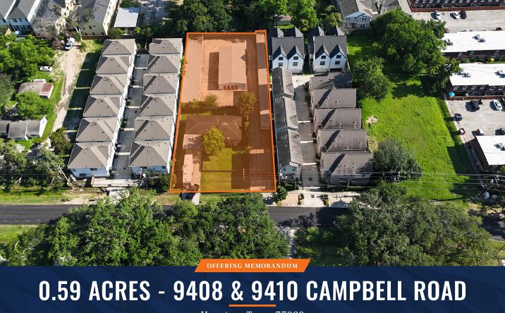 Pictures of Land property located at 9408 Campbell Road, Houston, TX 77080, 9410 Campbell Road, Houston, TX 77080 for sales - image #1