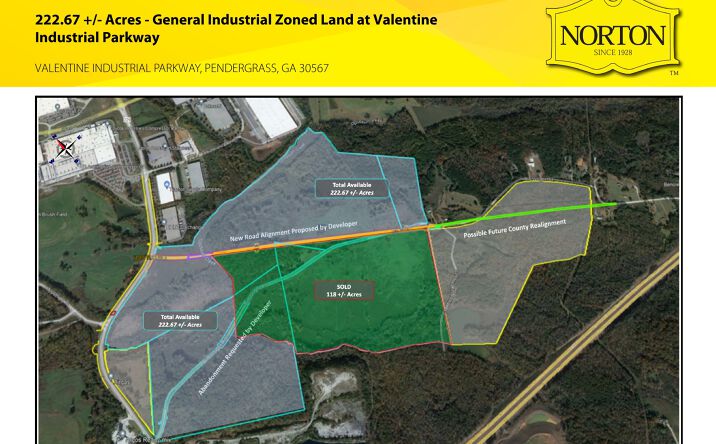 Pictures of Land property located at 0 Valentine Industrial Parkway, Pendergrass, GA 30567 for sales - image #1