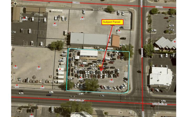 Pictures of Retail, Mixed Use, Land property located at 3635/3641 East Fort Lowell Road, Tucson, AZ 85716 for sales - image #1