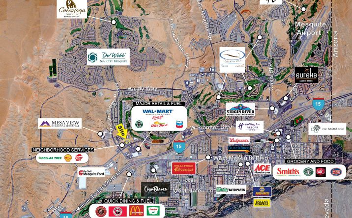 Pictures of Retail, Mixed Use, Land property located at +/- 3 Acres in Mesquite, Mesquite, NV 89027 for sales - image #1