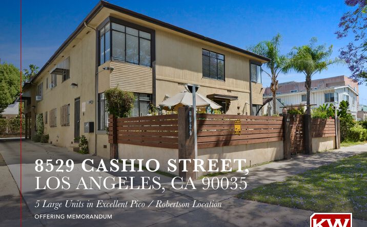 Pictures of Multifamily property located at 8529 Cashio Street, Los Angeles, CA 90035 for sales - image #1