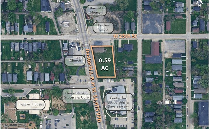 Pictures of Land property located at 2439 Dr M.L.K Jr St, Indianapolis, IN 46208, 2455 Dr M.L.K Jr St, Indianapolis, IN 46208-5546 for sales - image #1