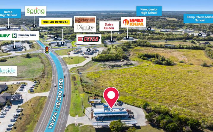 Pictures of Retail property located at 109 Texas 274, Kemp, TX 75143 for sales - image #1