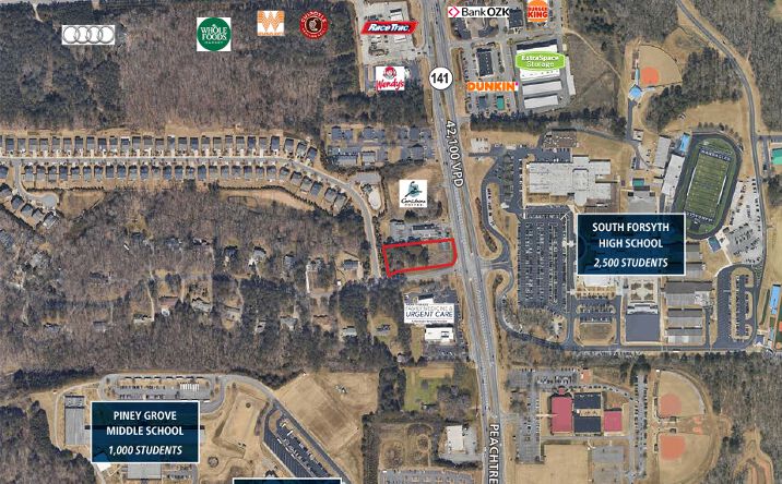 Pictures of Land property located at Hwy 141 & Spring Valley Rd, Cumming, GA 30041 for sales - image #1