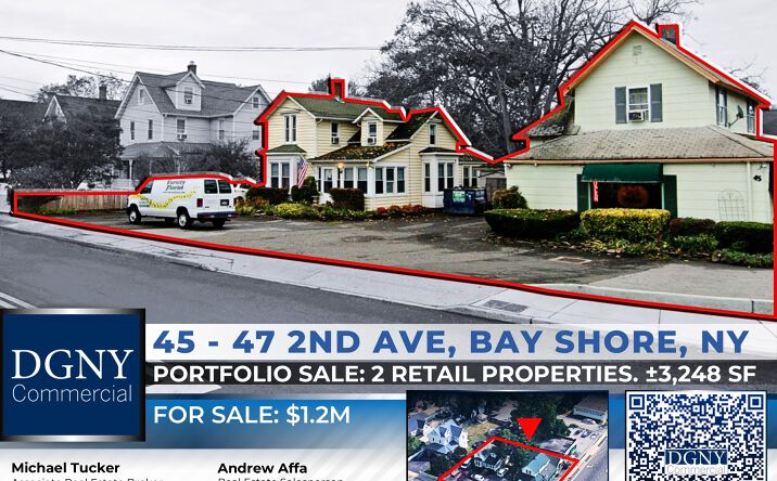 Pictures of Retail, Multifamily property located at 45-47 2nd Avenue, Bay Shore, NY 10003 for sales - image #1