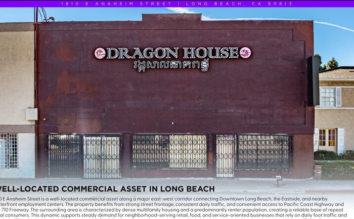 Pictures of Retail, Special Purpose property located at 1810 E Anaheim Street, Long Beach, CA 90813 for sales - image #1