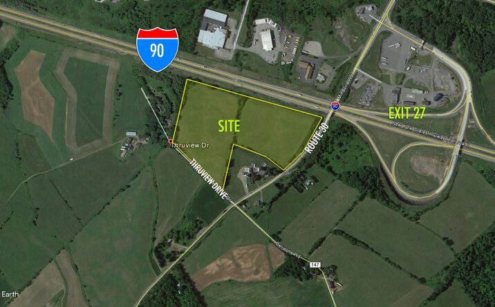 Pictures of Land property located at Route 30 at NYS Thruway Exit 27 Thruview Drive, Amsterdam, NY 12010 for sales - image #1