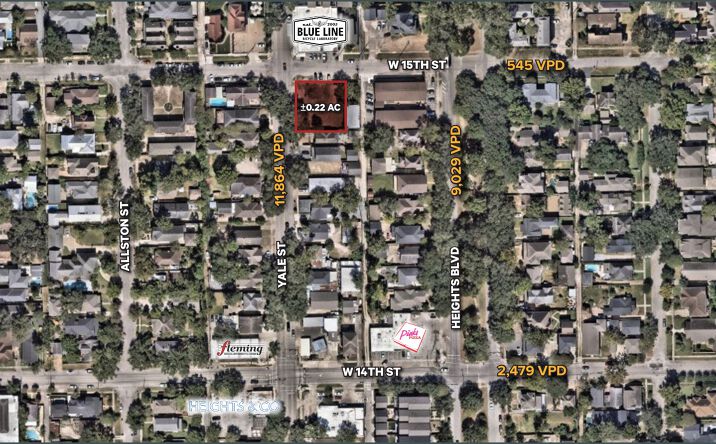 Pictures of Land property located at 1444 Yale St, Houston, TX 77008, 1446 Yale St, Houston, TX 77008 for sales - image #1