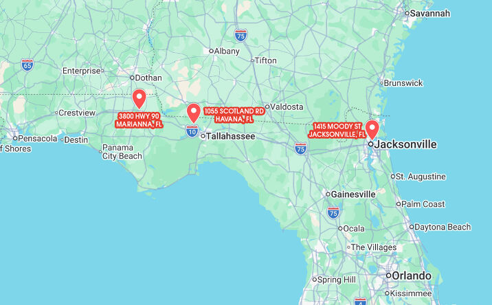 Pictures of Office property located at 1055 Scotland Road, Havana, FL 32333, 1415 Moody Street, Jacksonville, FL 32206, 3800 U.S. 90, Marianna, FL 32446 for sales - image #1