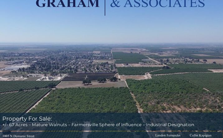 Pictures of Land property located at Noble Ave approximately 1/4 mile West of Farmersville Blvd along Highway 198, Farmersville, CA 93223-1414 for sales - image #1