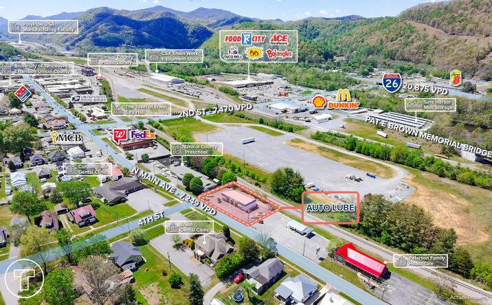 Pictures of Retail, Business for Sale property located at 601 North Main Avenue, Erwin, TN 37650 for sales - image #1