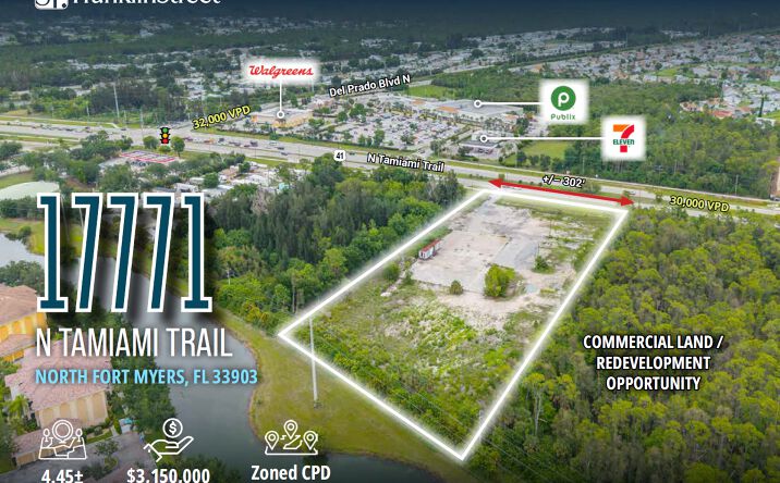 Pictures of Land property located at 17771 N Tamiami Trail, North Fort Myers, FL 33903 for sales - image #1