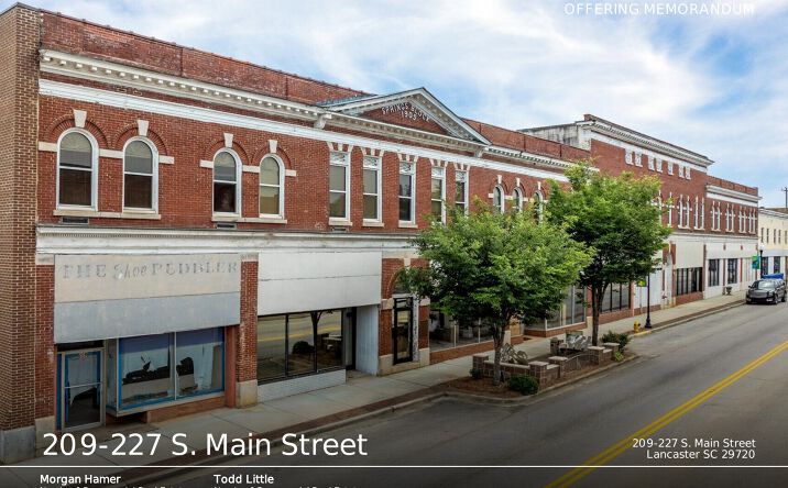 Pictures of Mixed Use property located at 209-227 S. Main Street, Lancaster, SC 29720 for sales - image #1