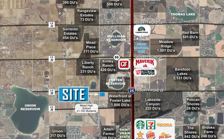 Pictures of Retail, Multifamily, Office, Hospitality, Mixed Use, Land property located at Highway 28 & Highway 7, Mead, CO 80504 for sales - image #1