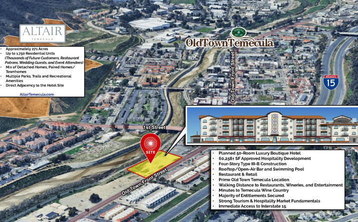 Pictures of Hospitality, Land property located at Old Town Front Street, Temecula, CA 92590 for sales - image #1