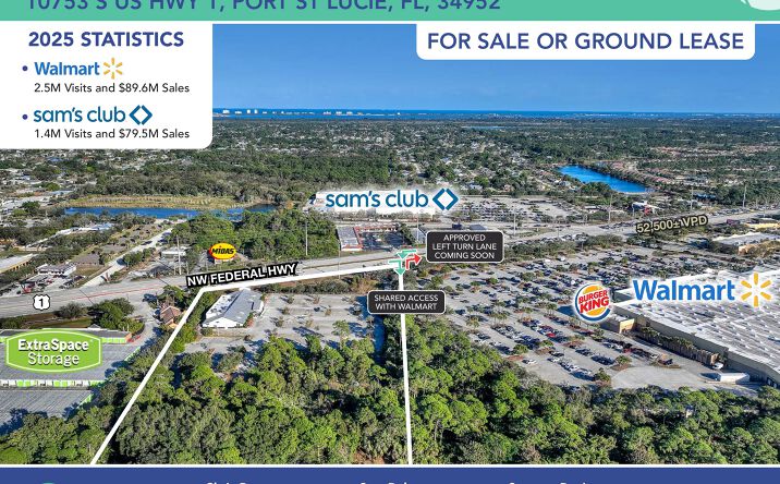 Pictures of Retail, Land property located at 10753 S US Hwy 1, Port St Lucie, FL 34952 for sales - image #1