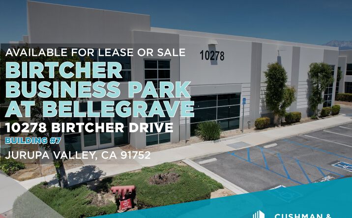 Pictures of Industrial property located at 10278 Birtcher Drive, Building #7, Jurupa Valley, CA 91752 for sales - image #1
