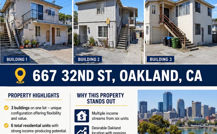 Pictures of Multifamily property located at 667 32nd Street, Oakland, CA 94609 for sales - image #1