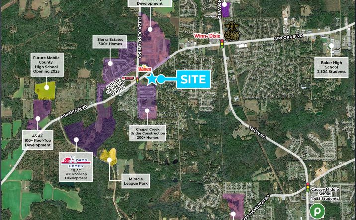 Pictures of Land property located at Airport Blvd & Repoll Rd, Mobile, AL 36608-9466 for sales - image #1