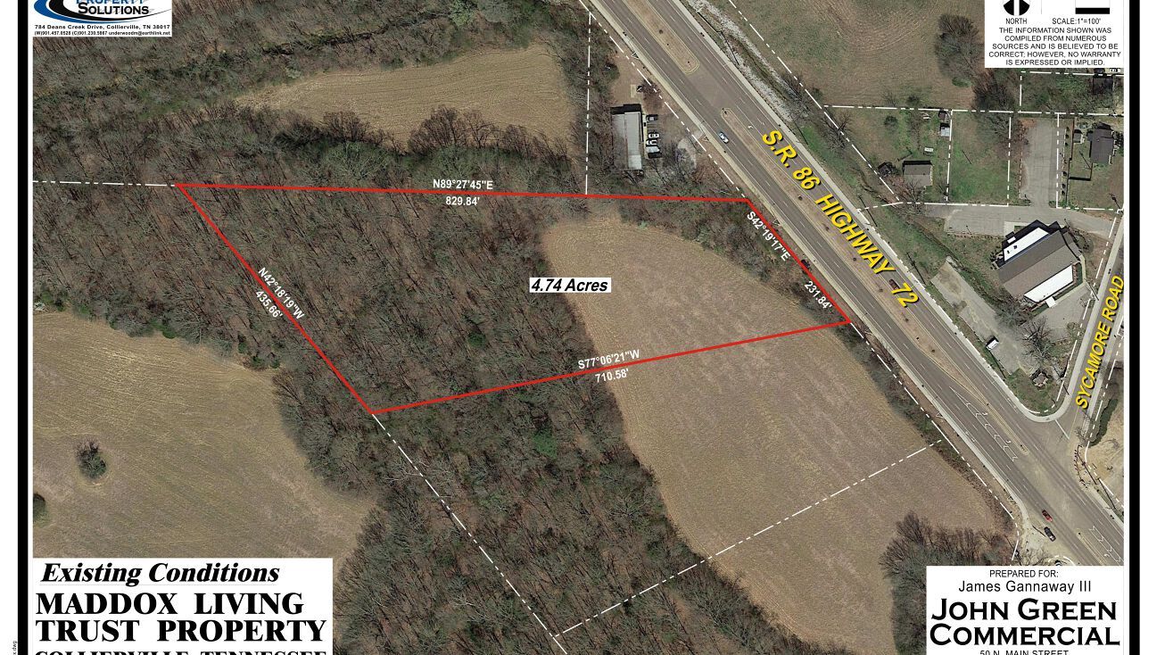 0 Hwy 72 West, Collierville, TN 38017 Land for Sale Hwy 72