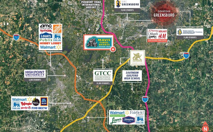 Pictures of Retail property located at 5701 West Gate City Boulevard, Greensboro, NC 27407 for sales - image #1
