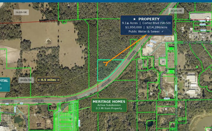 Pictures of Land property located at Cortez Blvd (SR-50), Brooksville, FL 33597 for sales - image #1
