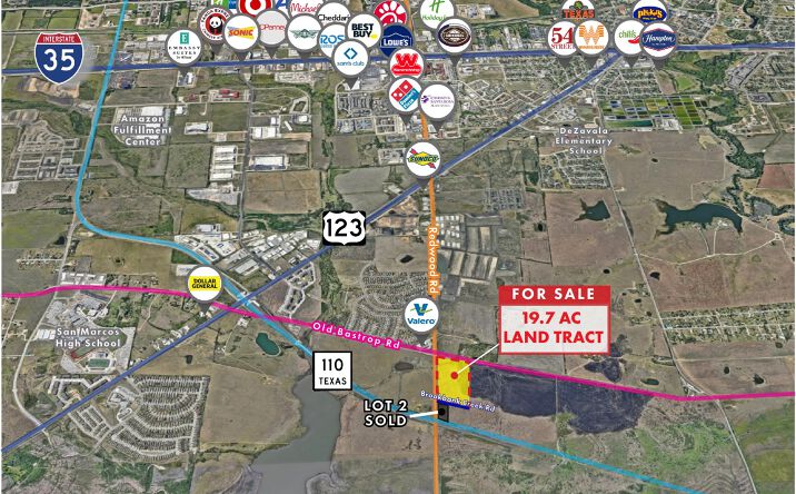 Pictures of Land property located at Redwood Rd (County Rd 245) Old Bastrop (FM 110), Lots 1 and 4, San Marcos, TX 78666 for sales - image #1