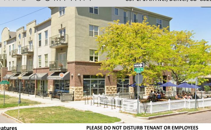Pictures of Retail property located at 837 E. 17th Ave., Denver, CO 80218 for sales - image #1