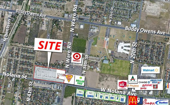Pictures of Land property located at NWC of Nolana Ave. & Ware Road, McAllen, TX 78504 for sales - image #1