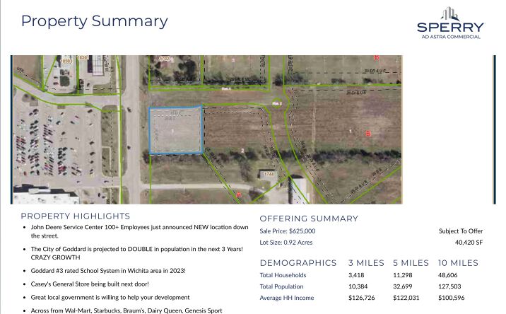 Pictures of Retail, Land property located at 1730 S 183RD ST W, Goddard, KS 67235 for sales - image #1
