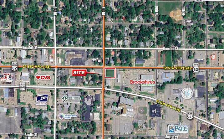 Pictures of Land property located at SEC - 8th st. & business 271, Paris, TX 18458 for sales - image #1