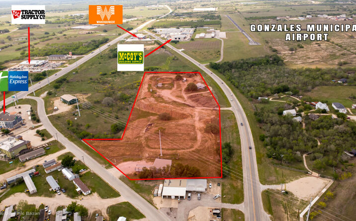 Pictures of Industrial, Land, Self Storage property located at 2127 N ST JOSEPH ST, GONZALES, TX 78629-2167 for sales - image #1