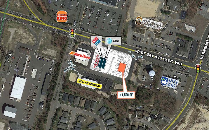 Pictures of Land, Retail property located at 909 W Bay Ave, Barnegat Township, NJ 08005 for sales - image #1
