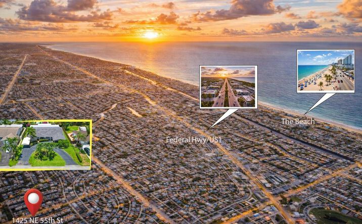 Pictures of Multifamily property located at 1425 NE 55th Street, Fort Lauderdale, FL 33334 for sales - image #1