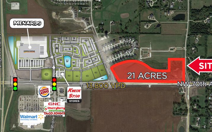 Pictures of Mixed Use, Land property located at Corner of NW 70TH Ave & NW 107th, Johnston, IA 50131 for sales - image #1