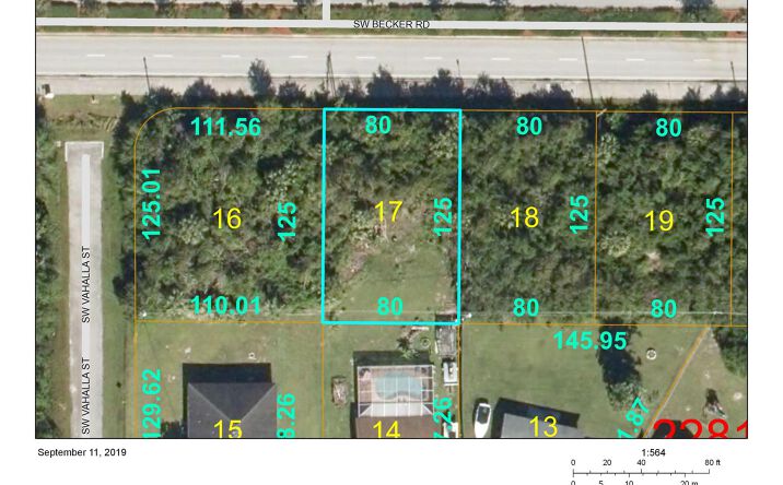 Pictures of Land property located at 850 SW Becker Road, Port St. Lucie, FL 34953 for sales - image #1