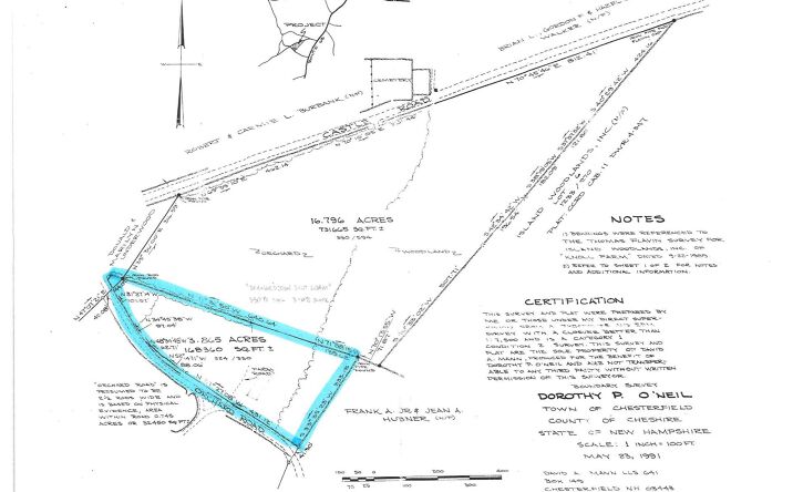 Pictures of Land property located at 00 Orchard Road, Chesterfield, NH 03443 for sales - image #1