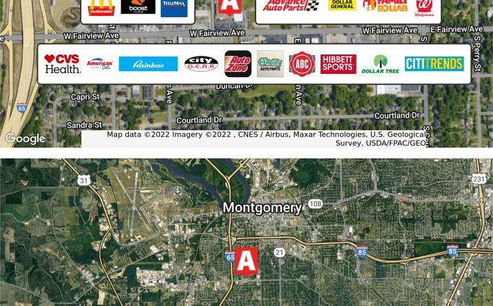 Pictures of Retail property located at 486 - 492 West Fairview Avenue, Montgomery, AL 36105 for sales - image #1