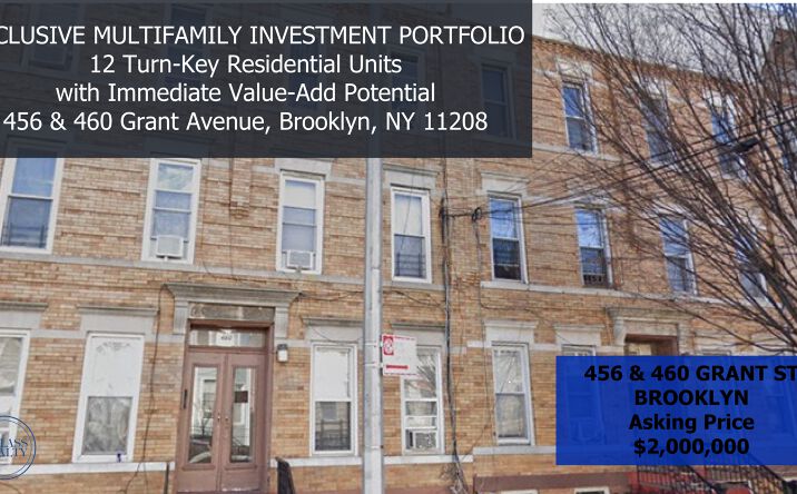 Pictures of Multifamily property located at 456 Grant Avenue, Brooklyn, NY 11208, 460 Grant Avenue, Brooklyn, NY 11208 for sales - image #1